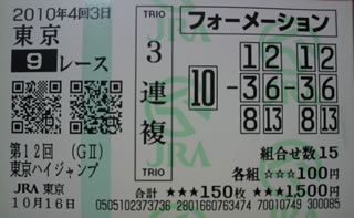 東京ハイジャンプ2010的中 東京ハイジャンプ2010的中