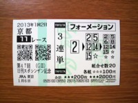 シンザン記念2013的中