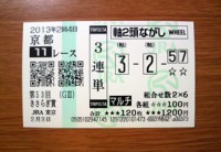 きさらぎ賞2013的中