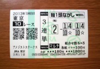 アメジストS2013的中