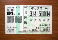 なにわステークス2013的中