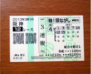 3回1日阪神12レース的中