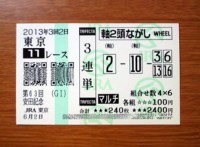 鳴尾記念2013的中 鳴尾記念2013的中