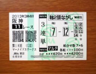 マーメイドS2013的中 マーメイドS2013的中