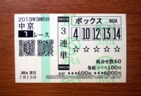 3回5日中京1レース