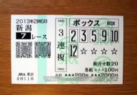 2回6日新潟7レース的中