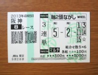 4回8日阪神8レース的中