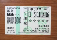 3回5日福島12レース