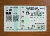 5回9日阪神1レース的中