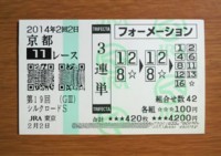 シルクロードＳ2014的中