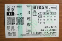 フェブラリーＳ2014的中