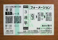 オークス優駿牝馬2014的中