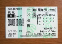 2014年3回2日東京5レース