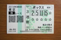 2014年3回4日東京6レース
