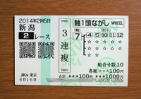 2014年2回5日新潟2レース的中/競馬予想無料PRO