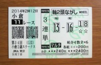 小倉2歳S2014的中/競馬予想無料