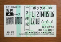 2014年4回1日阪神4レース的中/競馬予想無料