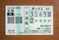 2015年1回9日京都8レース的中/競馬予想無料