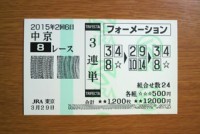 2015年2回6日中京8レース的中/競馬予想無料