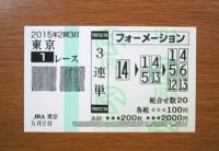 2015年2回3日東京1レース的中/競馬予想無料