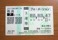 2015211新潟7レース的中/競馬予想無料