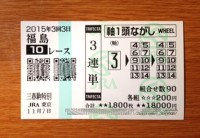 2015年3回3日福島10レース的中/競馬予想無料プロ