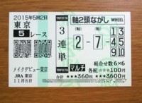 2015年5回2日東京5レース的中/競馬予想無料