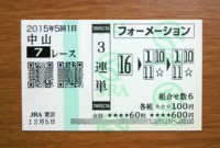 2015年5回1日中山7レース的中/競馬予想無料