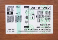2016年1回5日新潟6レース的中/競馬予想無料
