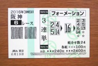 2016年3回6日阪神6レース的中/競馬予想無料
