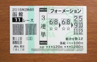 函館記念2016的中/競馬予想無料