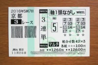 2016年5回7日京都3レース的中/競馬予想無料プロ