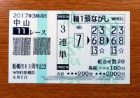 2017年3回4日中山11レース的中/競馬予想無料