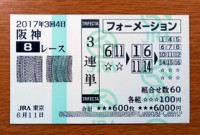 2017年3回4日阪神8レース的中/競馬予想無料