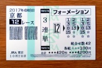 2017年4回8日京都12レース的中/競馬予想無料