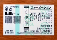 201749東京2レース的中/競馬予想無料