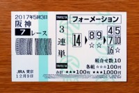 2017年5回3日阪神7レース的中/競馬予想無料