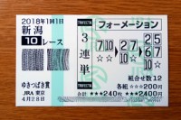 ゆきつばき賞2018的中/競馬予想無料