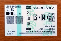 2018年3回5日京都5レース的中/競馬予想無料