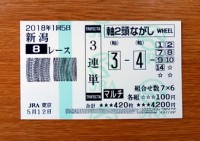 2018年1回5日新潟8レース的中/競馬予想無料