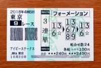 アイビーS2018的中/競馬予想無料