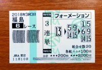 2018年3回3日福島6レース的中/競馬予想無料