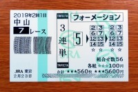 2019年2回1日中山7レース的中/競馬予想無料