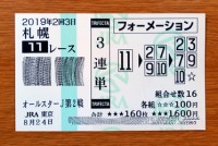 ｵｰﾙｽﾀｰJ第２戦的中/競馬予想無料