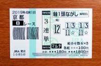 2019年4回1日京都8レース的中/競馬予想無料