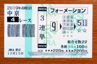2019年4回6日中京4レース的中/競馬予想無料 2019年4回6日中京4レース的中/競馬予想無料