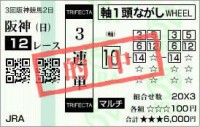 2020年3回2日阪神12レース的中/競馬予想無料
