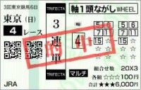 2020年3回6日東京4レース的中/競馬予想無料